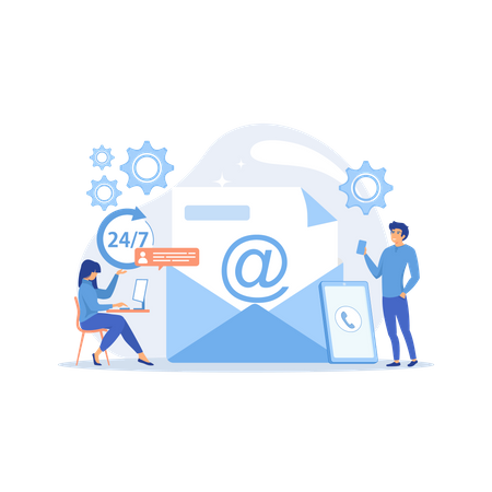 Email marketing  Illustration