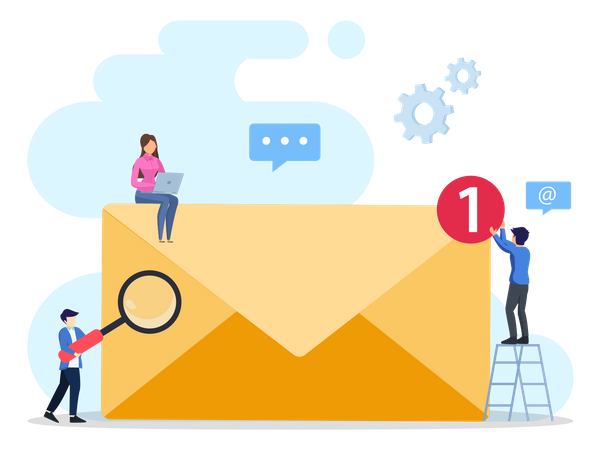 E-mail marketing  Illustration