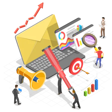 Email marketing analysis  Illustration