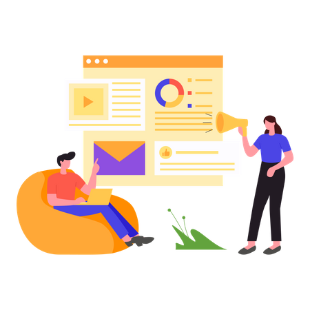 Email Marketing Analytics  Illustration