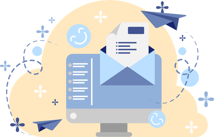 Email Marketing  Illustration