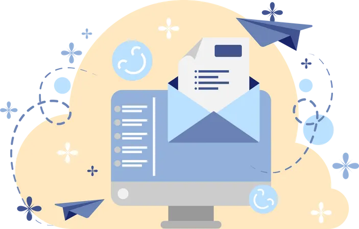 Email Marketing  Illustration