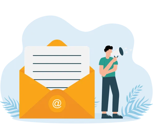 Email Marketing  Illustration