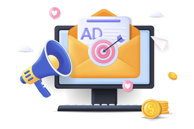 Email Marketing  Illustration