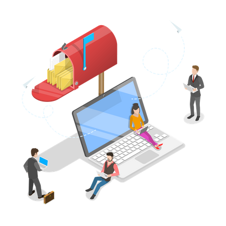 Email marketing  Illustration