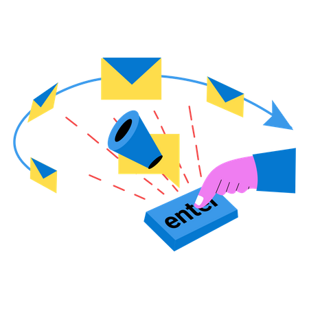 Email marketing  Illustration