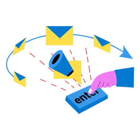 Email marketing  Illustration