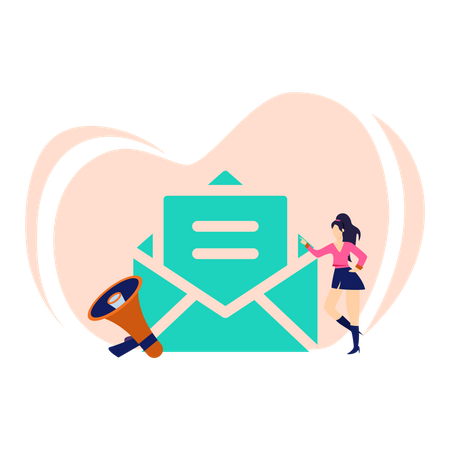 Email Marketing  Illustration