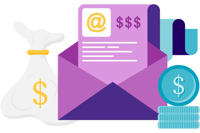 Email Marketing  Illustration