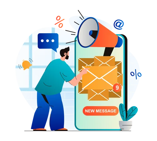 Email marketing  Illustration