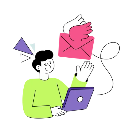 Email Marketing  Illustration