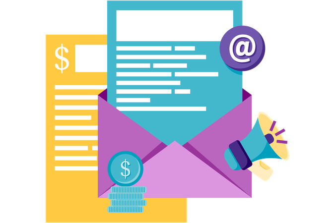 Email marketing  Illustration