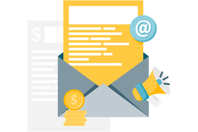 Email marketing  Illustration