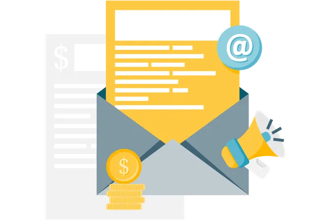 Email marketing  Illustration