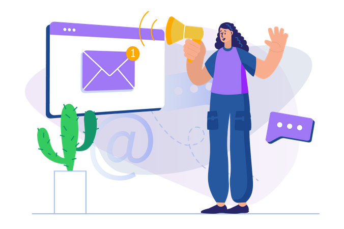 Email marketing  Illustration