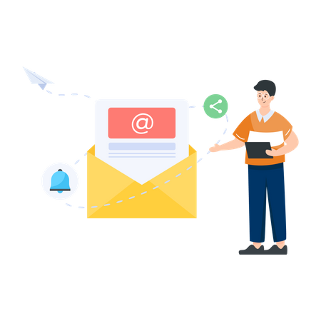 Email marketing  Illustration