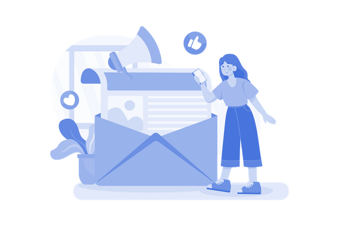 Email Marketing  Illustration