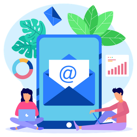 Email Marketing  Illustration