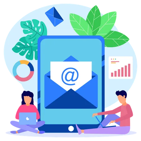 Email Marketing  Illustration