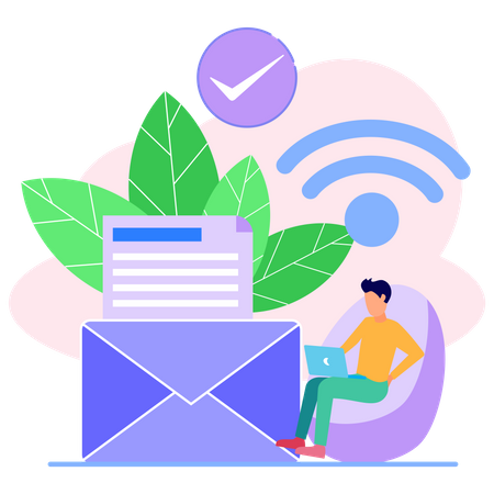 Email Marketing  Illustration