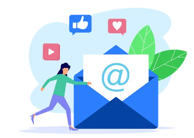 Email Marketing  Illustration