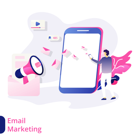 Email Marketing  Illustration