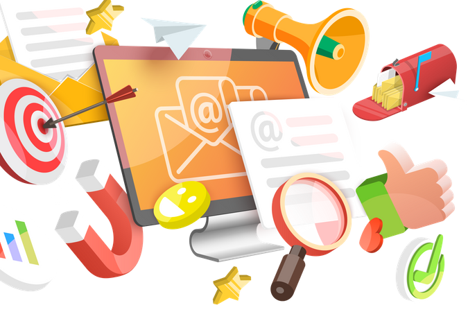 Email Marketing  Illustration