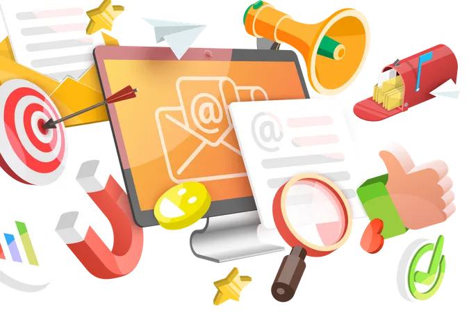 Email Marketing  Illustration