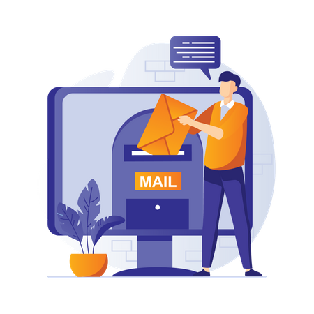 Email marketing  Illustration