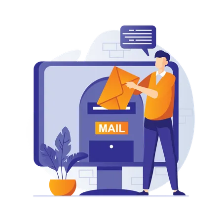 Email marketing  Illustration