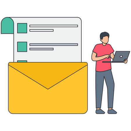 Email Marketing  Illustration