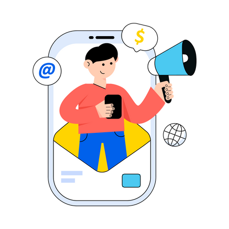 Email Marketing  Illustration