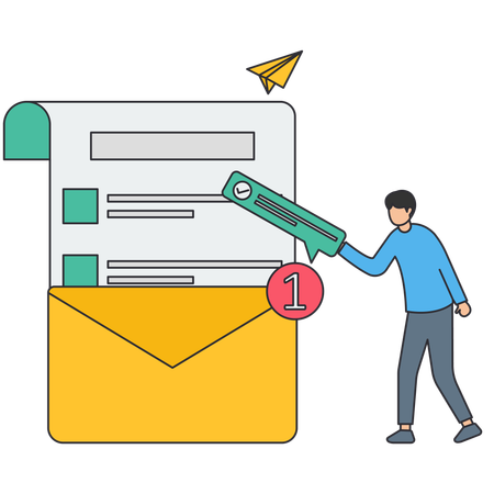 Email marketing  Illustration