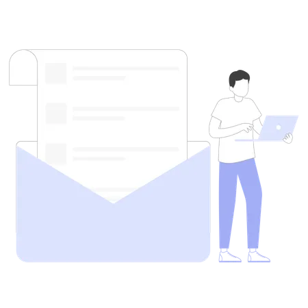 Email Marketing  Illustration