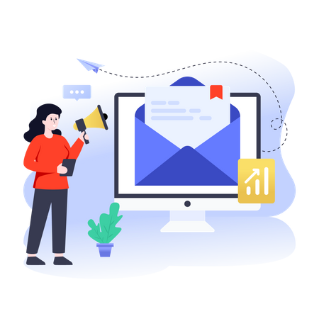 Email Marketing  Illustration