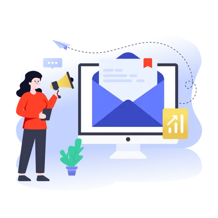 Email Marketing  Illustration