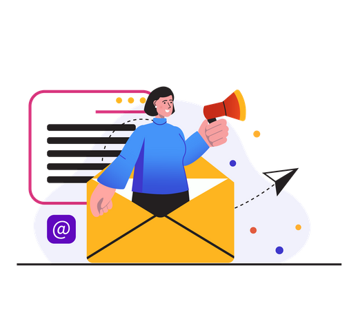 Email marketing  Illustration