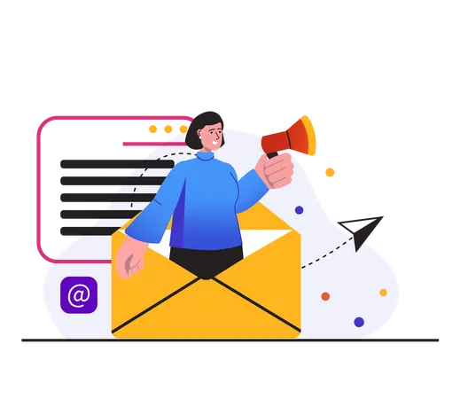 Email marketing  Illustration