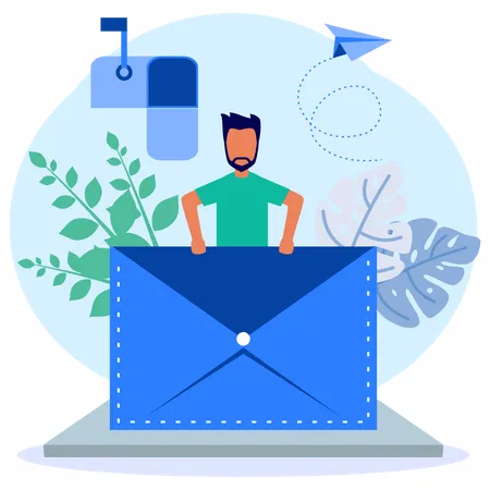 Email Marketing  Illustration