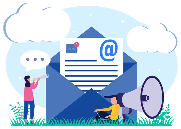 Email Marketing  Illustration