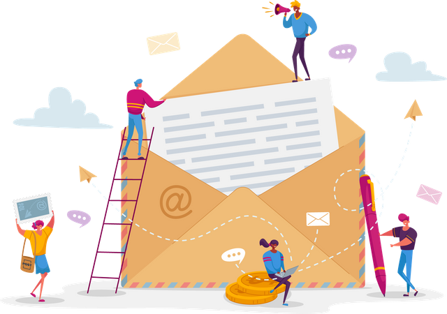 Email marketing  Illustration