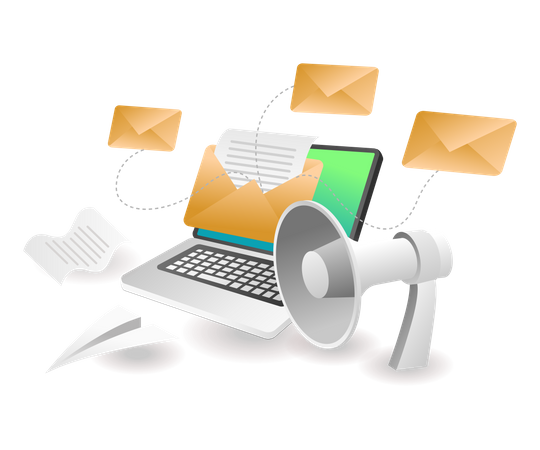 Email Marketing  Illustration