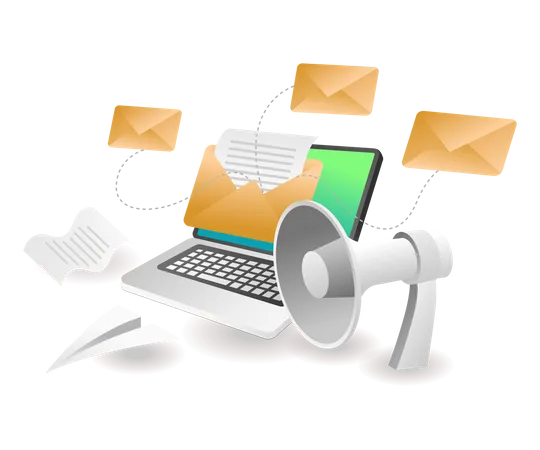 Email Marketing  Illustration