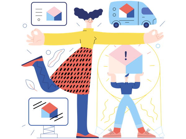 Email Marketing  Illustration