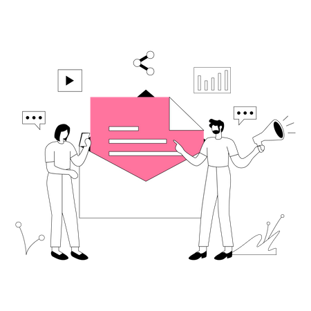 Email Marketing  Illustration