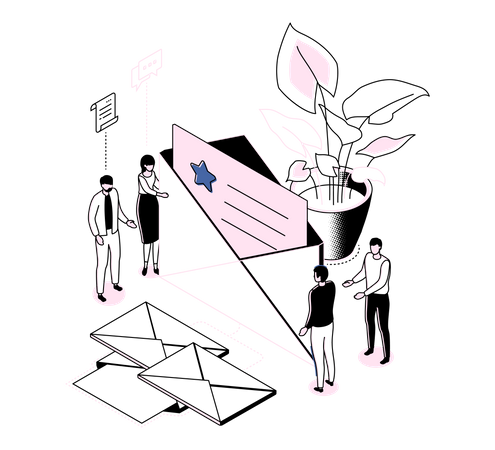 Email marketing  Illustration