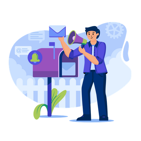 Email marketing  Illustration