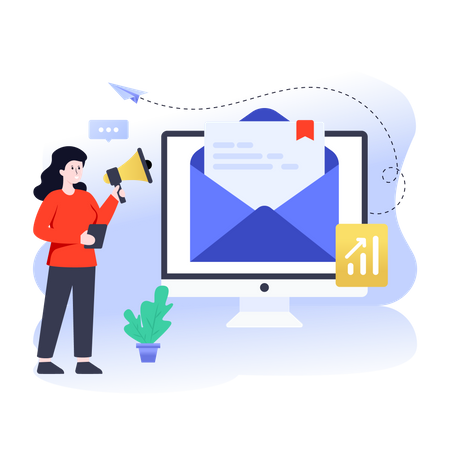 Email Marketing  Illustration