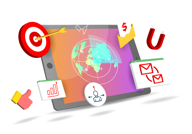 Email Marketing  Illustration
