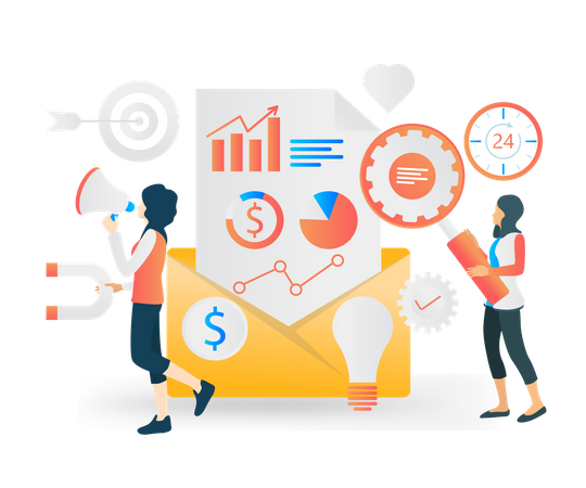 Email Marketing  Illustration
